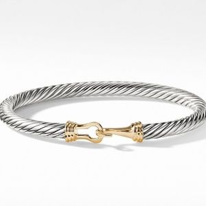 David Yurman  silver/yellow gold Cable Bracelet
